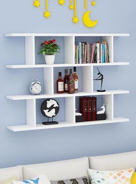 墙上置架壁挂书28274物架客厅卧室挂墙装架酒墙壁隔饰板储物架简
