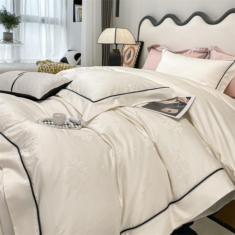 A类婴级220S提甄选长绒棉全棉床上四件套套纯棉LIQ花母床单被床笠