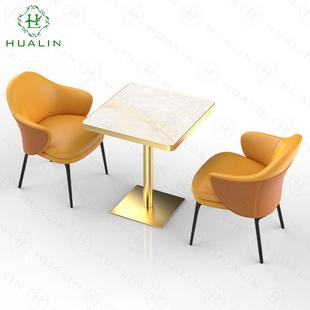 高端防烫加厚岩板长方形餐酒桌轻奢天别FNW然奢石墅店专极用简