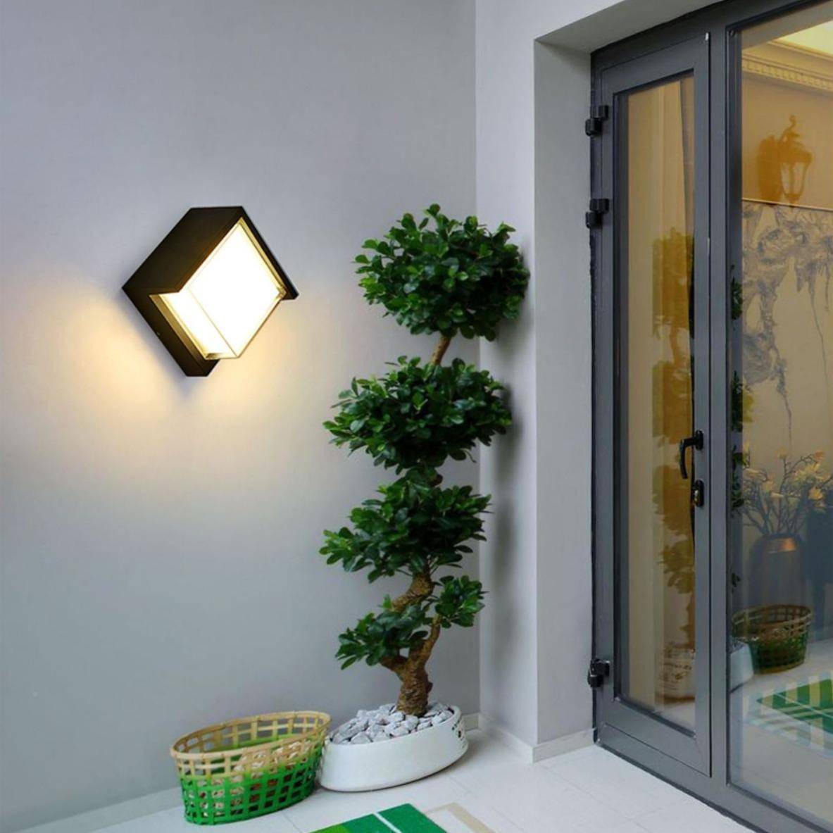 MG-1151le灯d壁户外防水花庭院走壁灯双层灯罩楼梯廊园阳台现代简