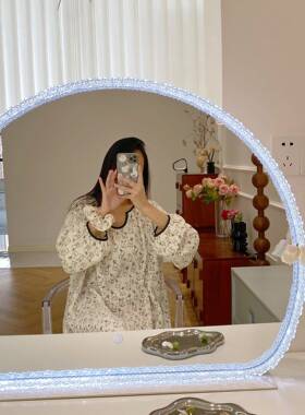 OEQ妆台组合柜用大镜子台面带灯智能触控梳妆妆镜网红化梳妆美镜