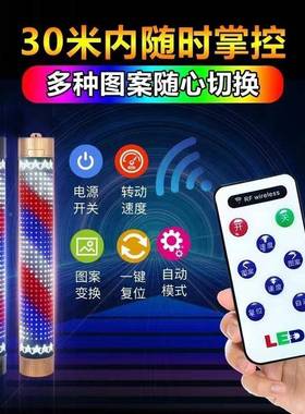 美发店转LED发廊灯三角形外防水理CVL户灯发店标灯志箱
