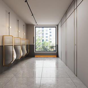 铁男厕小便池便隔锈板不钢玻09261948璃挡板男厕小池隔板公共厕八