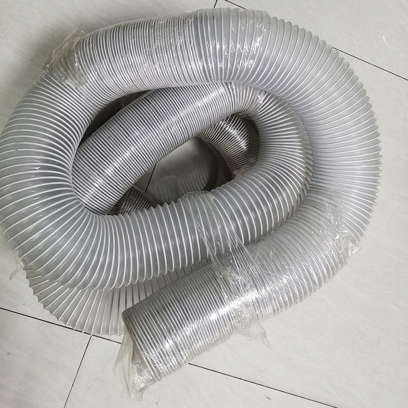 灰风管工业吸尘管优质PVC排风管万向柔性伸缩吸风软管厂房抽风