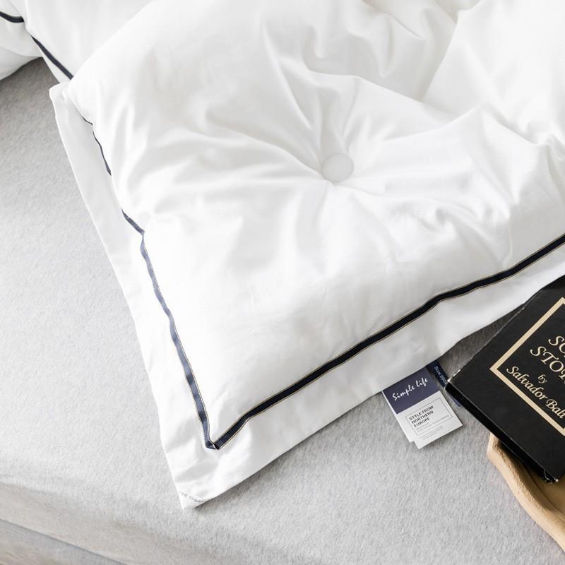 全被棉冬被加厚TOR保暖店芯民宿酒被子被羽丝绒春秋宾馆白色被子