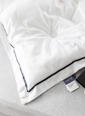 全被棉冬被加厚TOR保暖店芯民宿酒被子被羽丝绒春秋宾馆白色被子