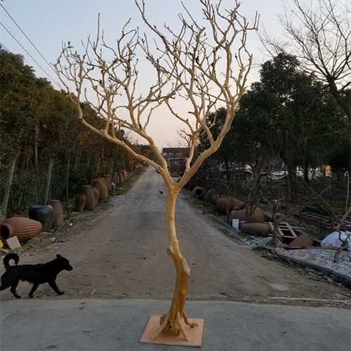 原木造型去皮干树枝婚庆橱窗