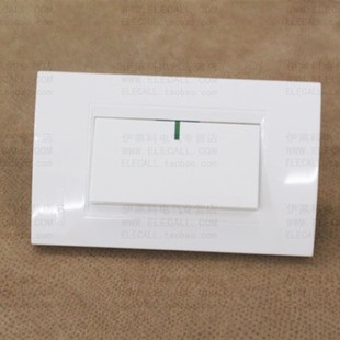 西蒙开关32系列 一位单开双控开关带荧光 120型