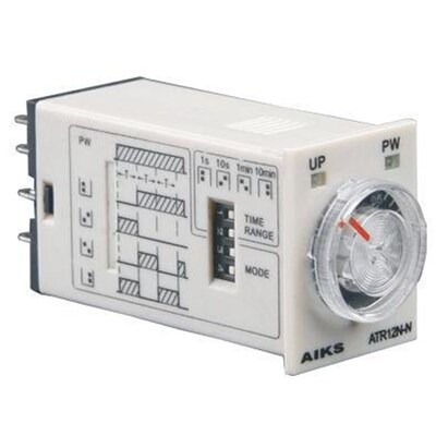 原装AIKS爱克斯时间继电器ATR12N-A4四开四闭60S/120S