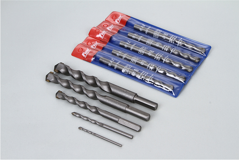 方大王直柄冲击钻头/合金钨钢钻头/墙壁钻头建工钻头三角柄水泥钻