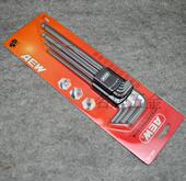 9件英制加长圆球头内六角扳手六方螺丝刀套装 ABL 台湾AEW