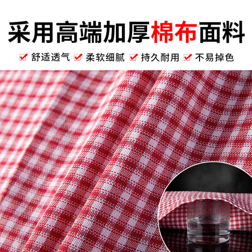 时尚女棉布罩衣家用厨p房做饭长袖围裙加肥正穿大褂防污有袖工作
