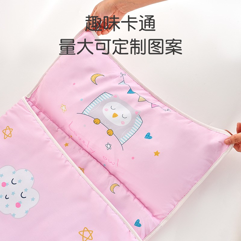 新款便携式午睡垫儿童防着凉踢被子G信封式卡通图案幼童地板睡袋