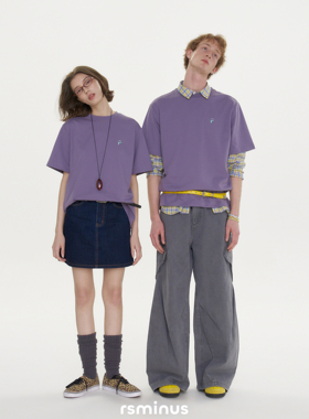 rsminus男女同款速干基础宽松百搭短袖T恤2026夏季新款印花上衣潮