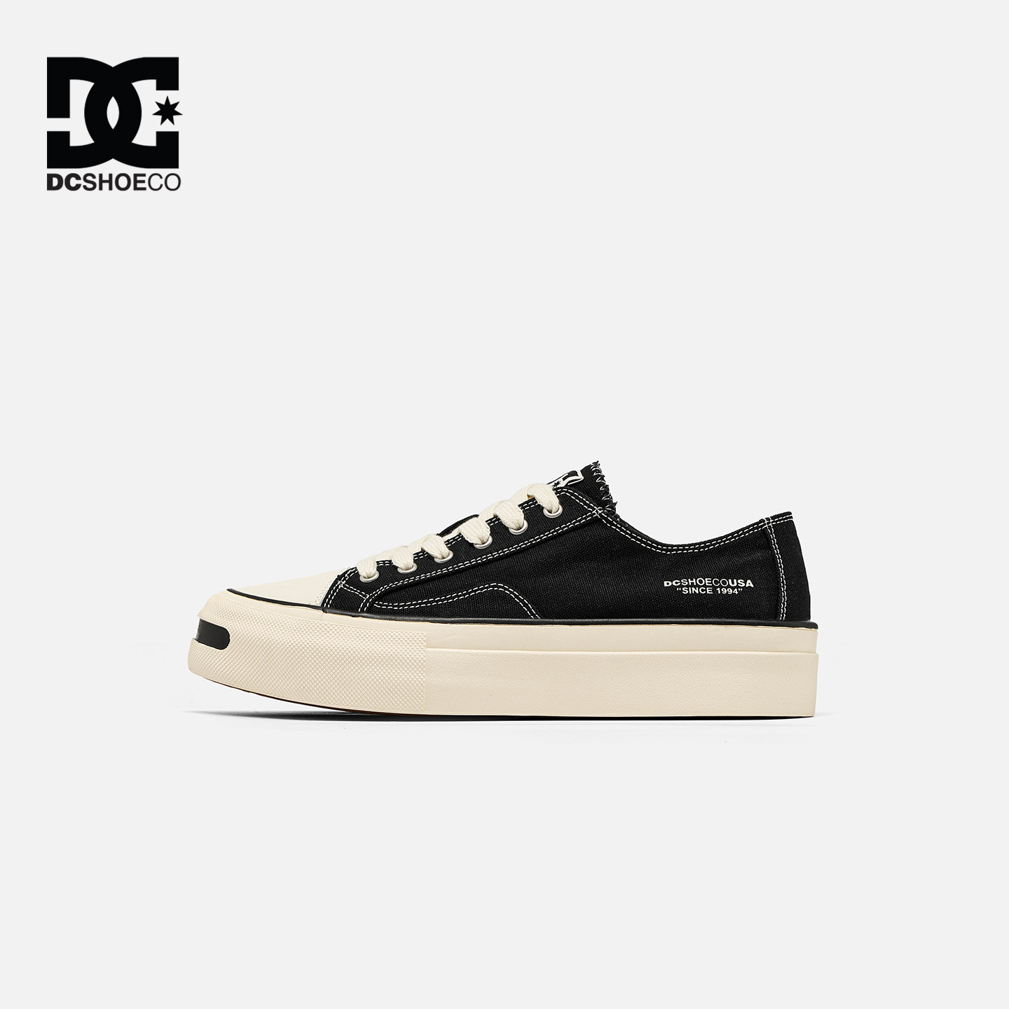 DCSHOES PIONEER 休闲鞋男款2026新款开口笑黑色薄款男鞋秋季鞋子图片