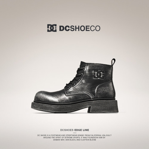 DCSHOES黑色马丁靴男款高帮靴