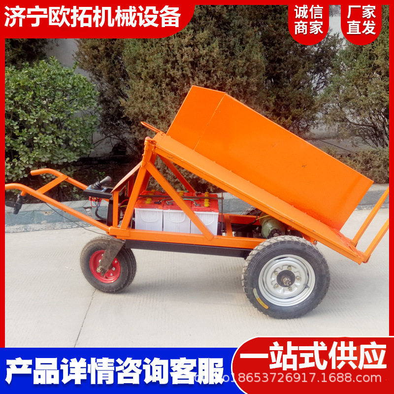 电动三轮工地自卸拉砖翻斗车