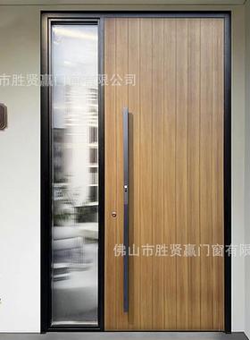 铝别墅玻璃偏庭轴入户子母铸门农门村自建房院进户大门防97349盗