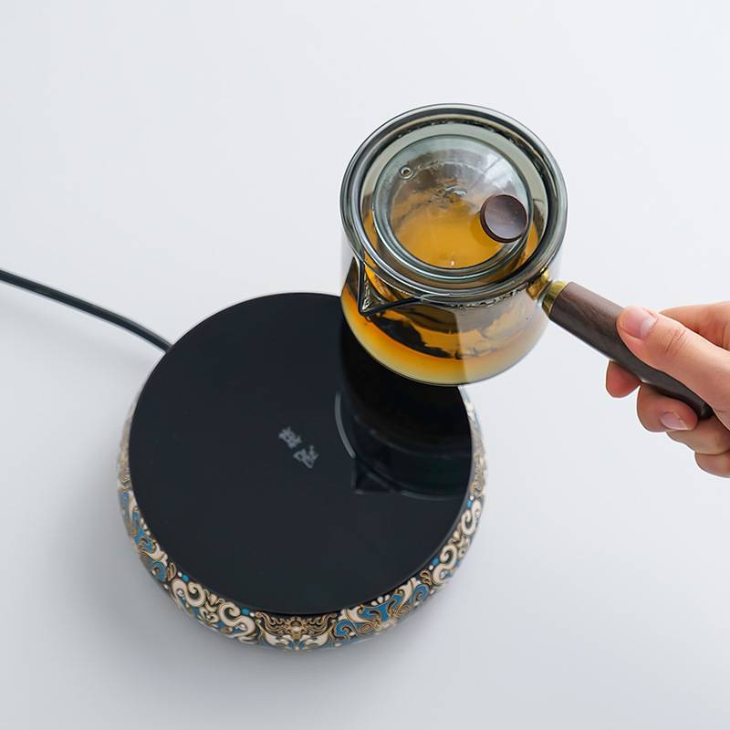 简约轻奢蒸煮电陶炉煮茶器具一体茶壶茶具套装家用玻璃耐热煮茶炉