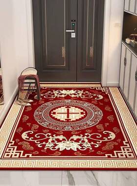 新升级提地垫加进门大地垫红地色喜庆地毯入pxx10041户门花垫客厅