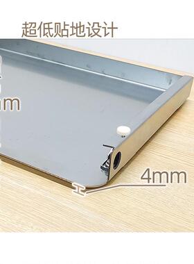 花?扫地机基站拉带轮座机器人移动底底托超低不tj#u+loj锈叶钢推