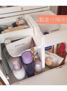 L梳7实木妆妆台卧室小户型迷你翻盖简易化妆收纳桌柜一498体化台