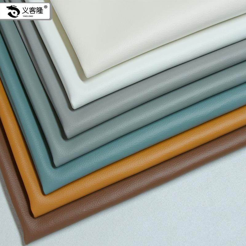 荔家现货加厚超纤皮环保小枝革纹沙发皮料家KFF具厂革