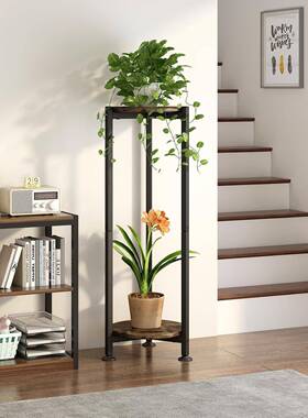 花架置物架落多层植物摆放架花架CYU子内室客地厅多肉吊兰绿萝盆