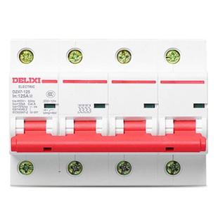 80A100A大功率四7极电流断路2 器空气开关 断LWZ路器DZ4