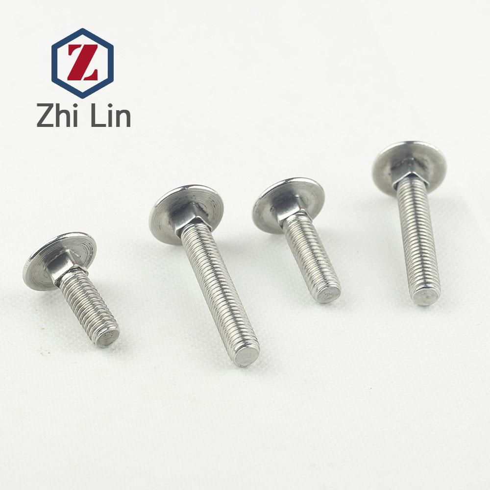 M8不1锈钢2016马车螺栓半圆头劲螺丝货架KUQ螺丝GB2DIN0方3