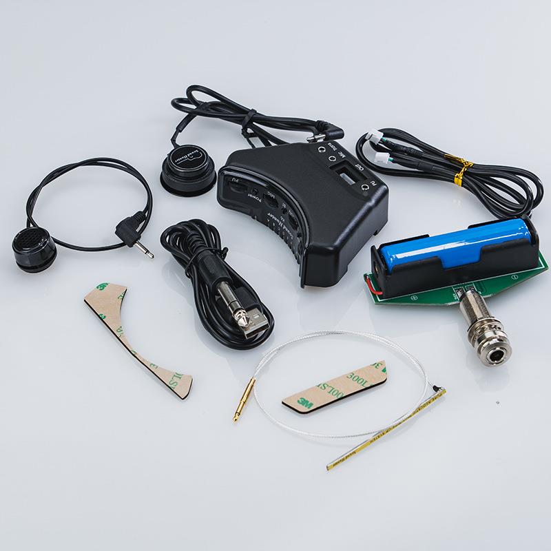 声音猎人K6振木吉他原声拾音器开免孔麦克风加KTS打板多能拾音功