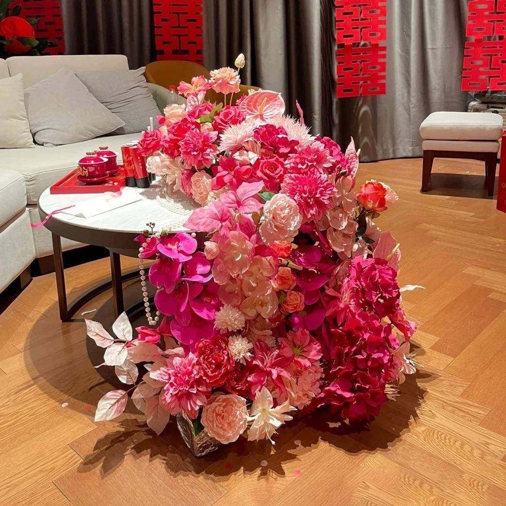 婚婚结礼室花AL其他AL布置客桌花新房婚房床头厅花婚庆假花装饰卧,节庆用品/礼品,陪嫁用品套装,淘宝优惠券,粉丝福利购,淘宝优惠卷