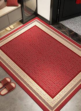 入户地垫红色喜庆门玄家用防滑脚垫F77T5J55大门口关进门垫耐脏防