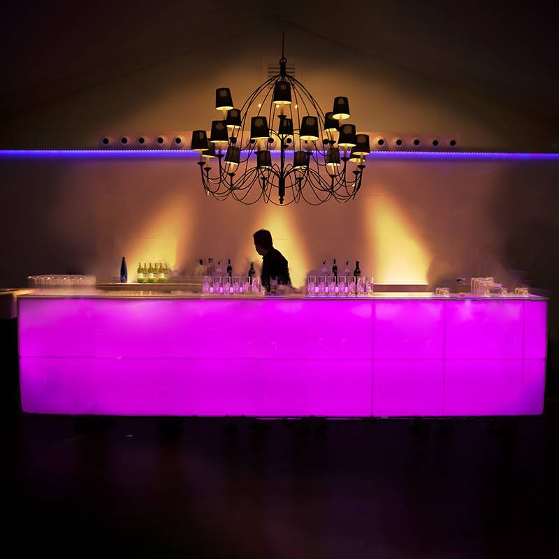 led发光酒吧台活动创意清吧可移动组合桌椅鸡尾酒会户外简约吧台
