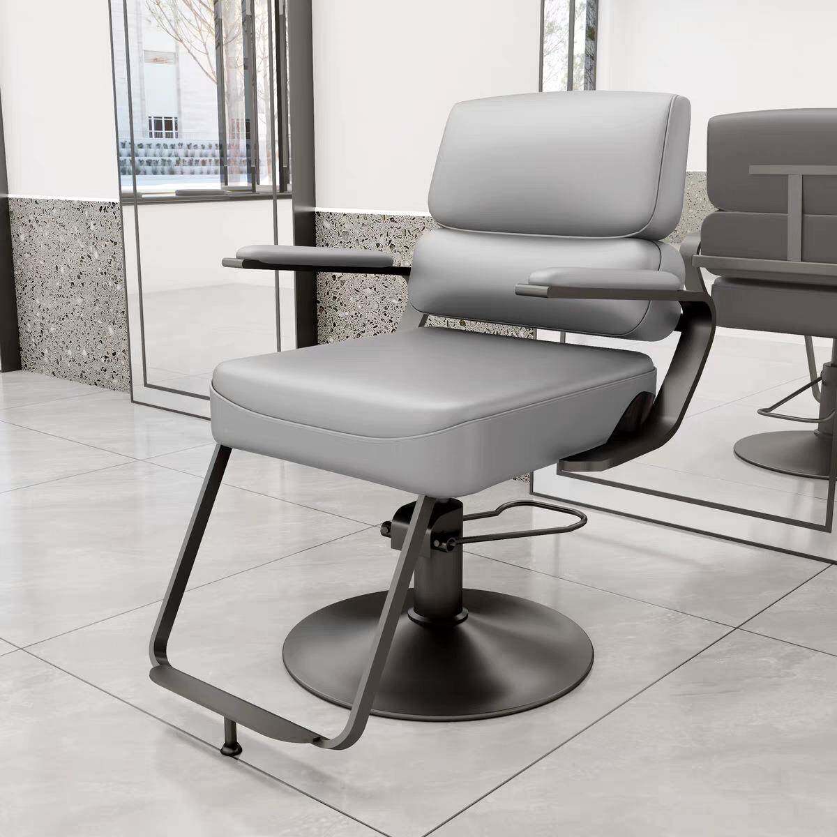 理发店子发椅廊专用美背发烫染座椅可升降理舒适靠剪发椅发椅无转