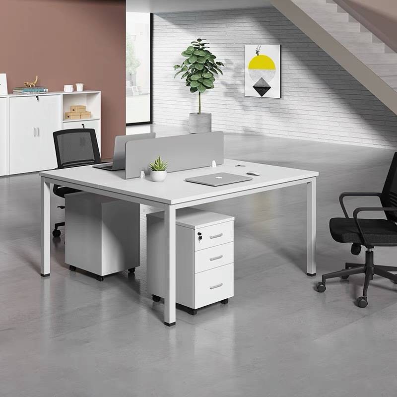 办公桌椅组合2/4/6人位简约现代办公室家具职员桌子员工位电脑桌