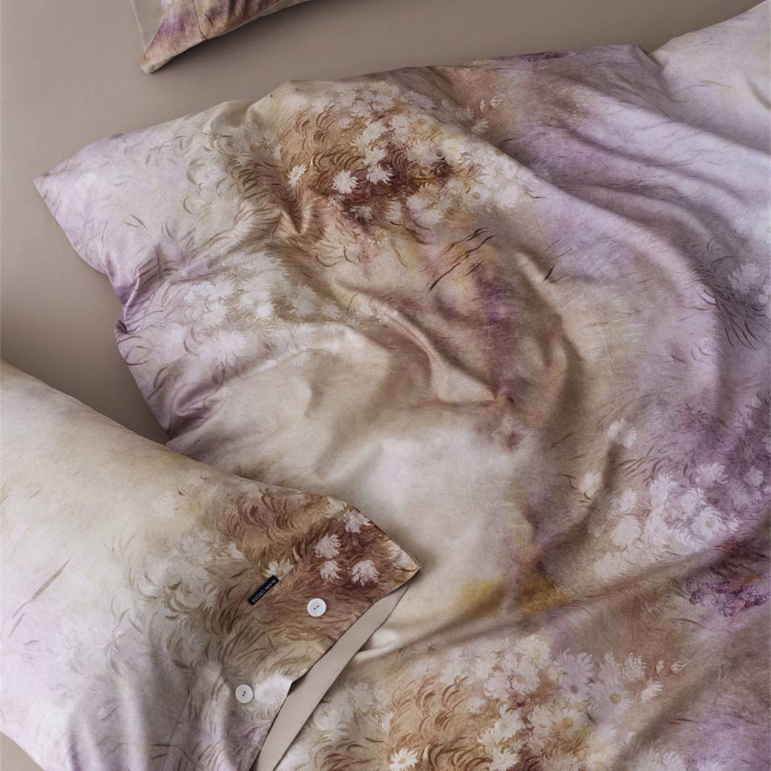 复古花园100柔软长绒棉纯棉磨毛四件套 裸睡亲肤美式印花床品秋冬