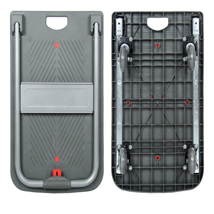 德推车800斤静EVJ音室折搬叠手推车仓库运推车办公超市静音拉厚车