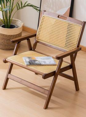 楠竹可折椅靠背椅叠椅户外露46413营扎凳便携清凉马椅阳台喝茶休
