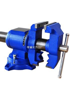 牌台工业小型级双钳口钳工木工多钳迷功77224能你万向台虎钳