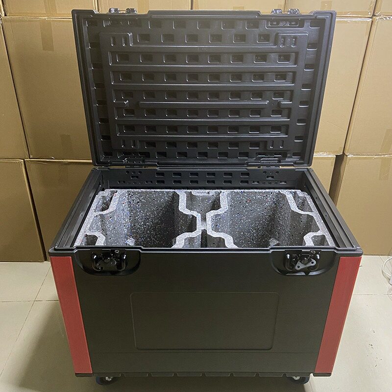 一装二光束灯追光灯探照灯收纳箱周转箱PE大型航空箱塑料箱子