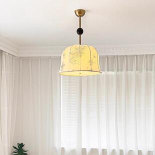 法复山古吊卧灯餐厅灯室灯美式实木南洋风755中古风客厅主灯中式