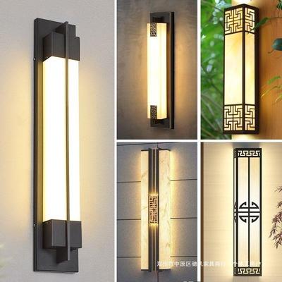 户外门壁灯防水灯新中式别墅庭院柱灯酒店大门外家墙406用壁云石