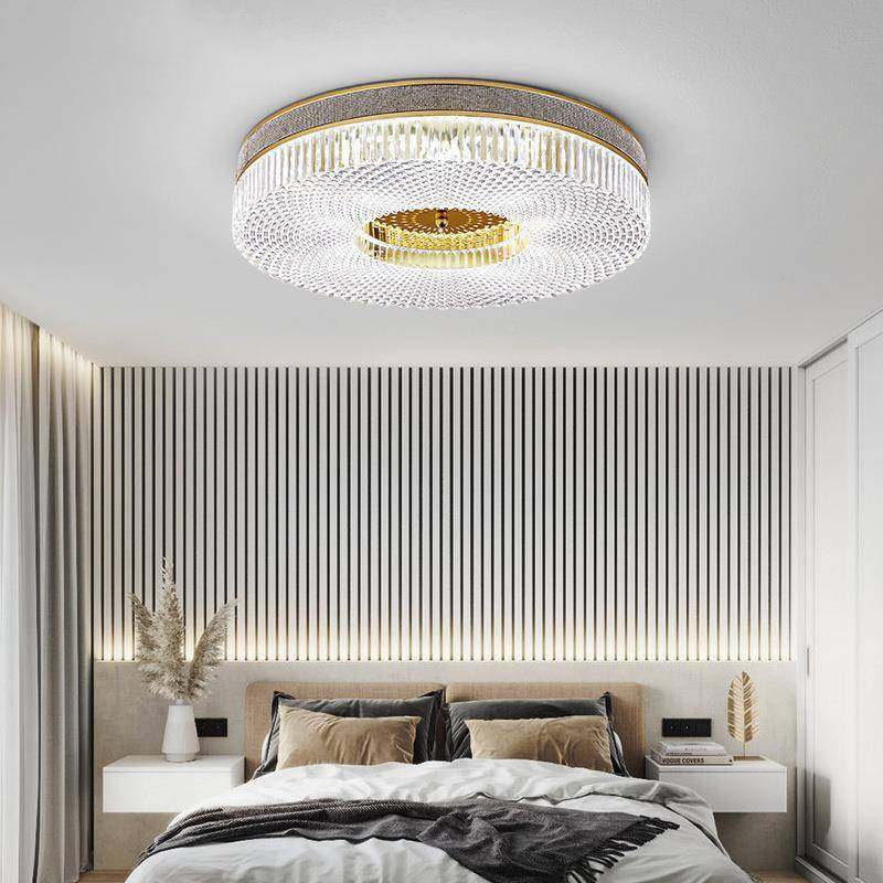 后现代轻奢水晶吸灯客厅灯205家年YEA新款简2约顶圆形卧室用吸顶