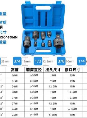 风炮套筒转换接头飞转中飞1/234/3/转换头大飞扳互52958转电动变