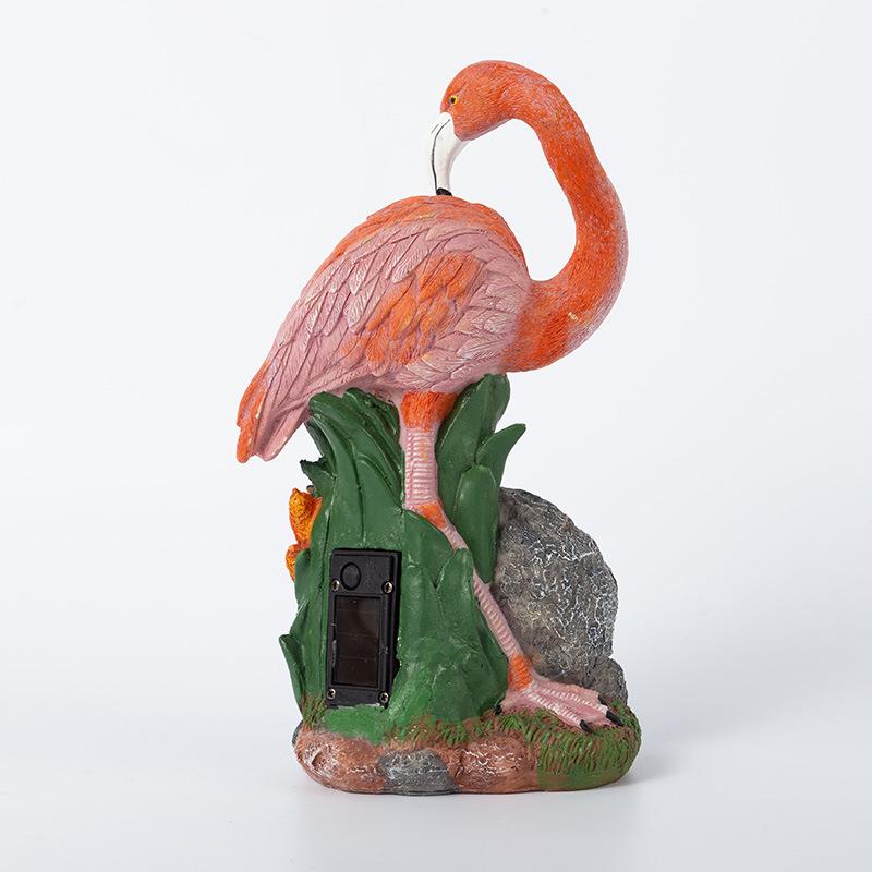 愿鸿火烈鸟创雕像脂动ETM物花插花园庭树院景观摆装饰意品件