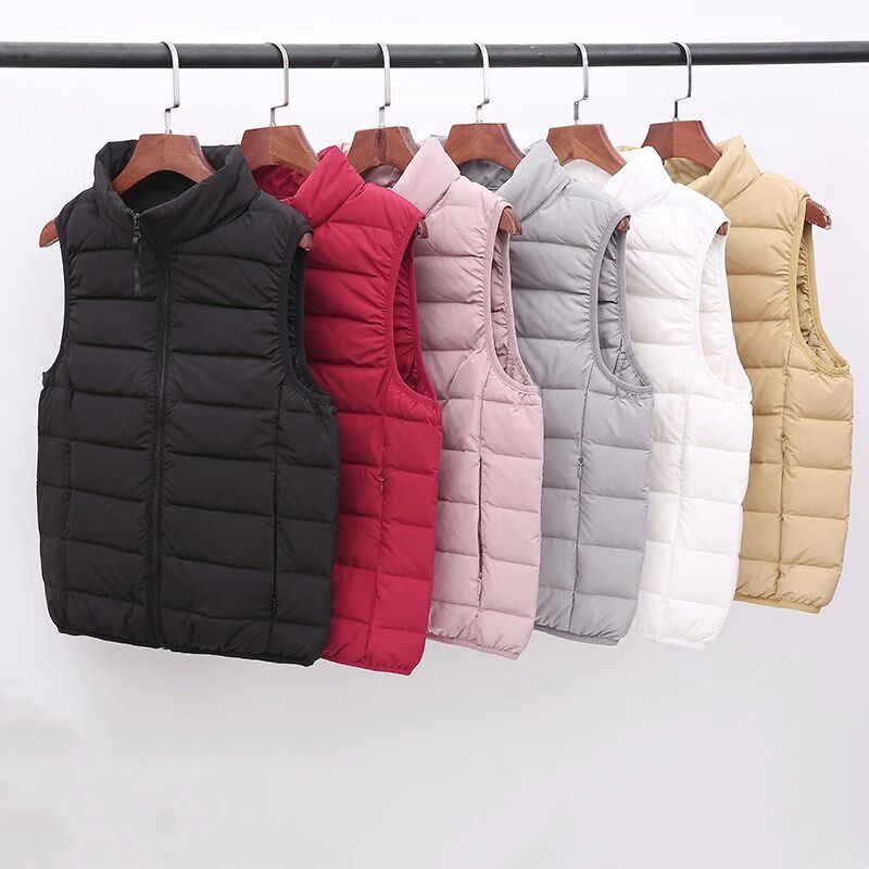 2025秋冬新款立领羽绒马甲女轻薄短款轻便小个子背心休闲外穿坎肩