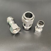 304不锈钢双卡压内丝活接转接头薄壁1系2系内螺纹活接头水管配件