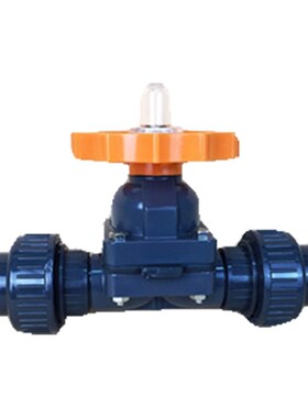 UPVC隔膜阀 PVC隔膜阀 工程塑料隔膜阀手动调节阀 40mm DN32 1寸2