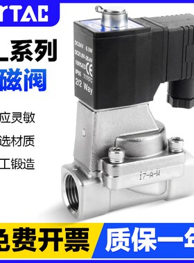 亚德客气动电磁阀耐高温2LA 2L150-15 2L200-20 2L250-25二通水阀